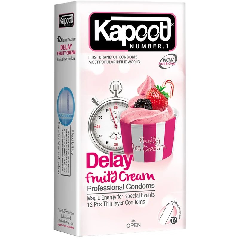 کاندوم کاپوت مدل Delay Fruity Cream کاندوم کاپوت مدل Delay Fruity Cream